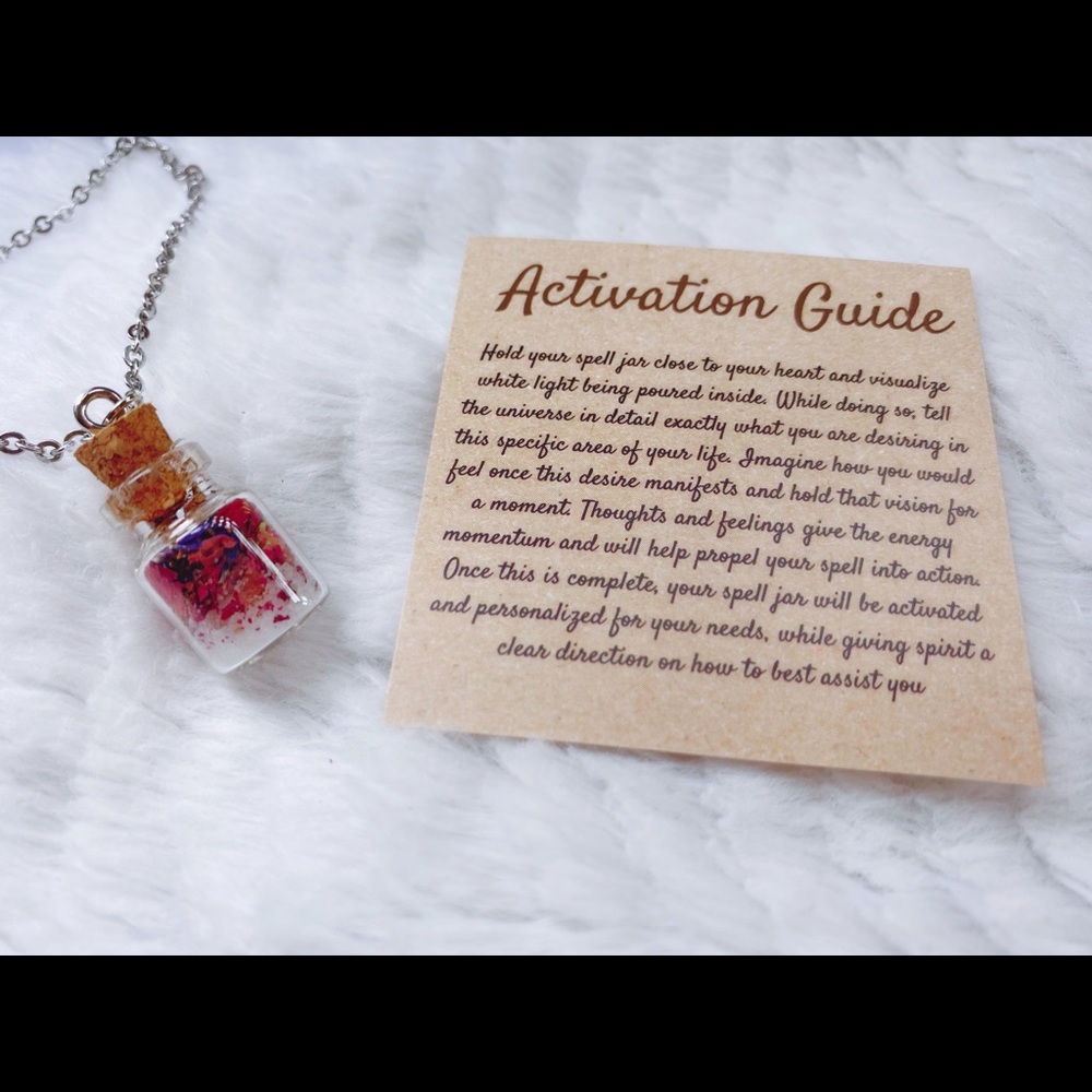 Self Love Spell Jar Necklace